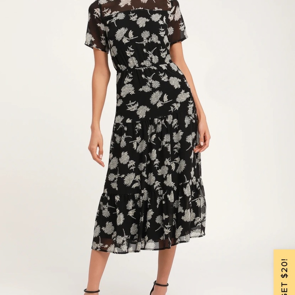 Black Floral Sundress